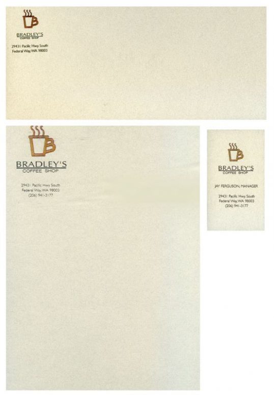 Bradley’s Coffee Shop Roman Graphics
