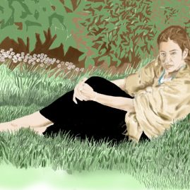 Woman on the Grass